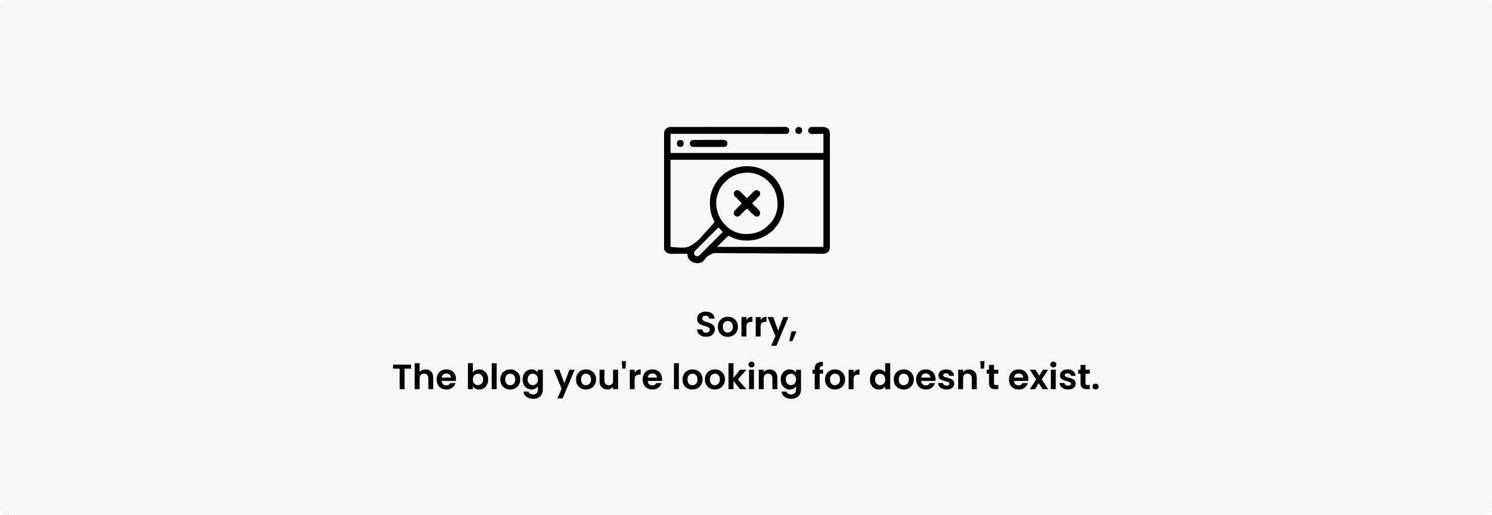 no blog