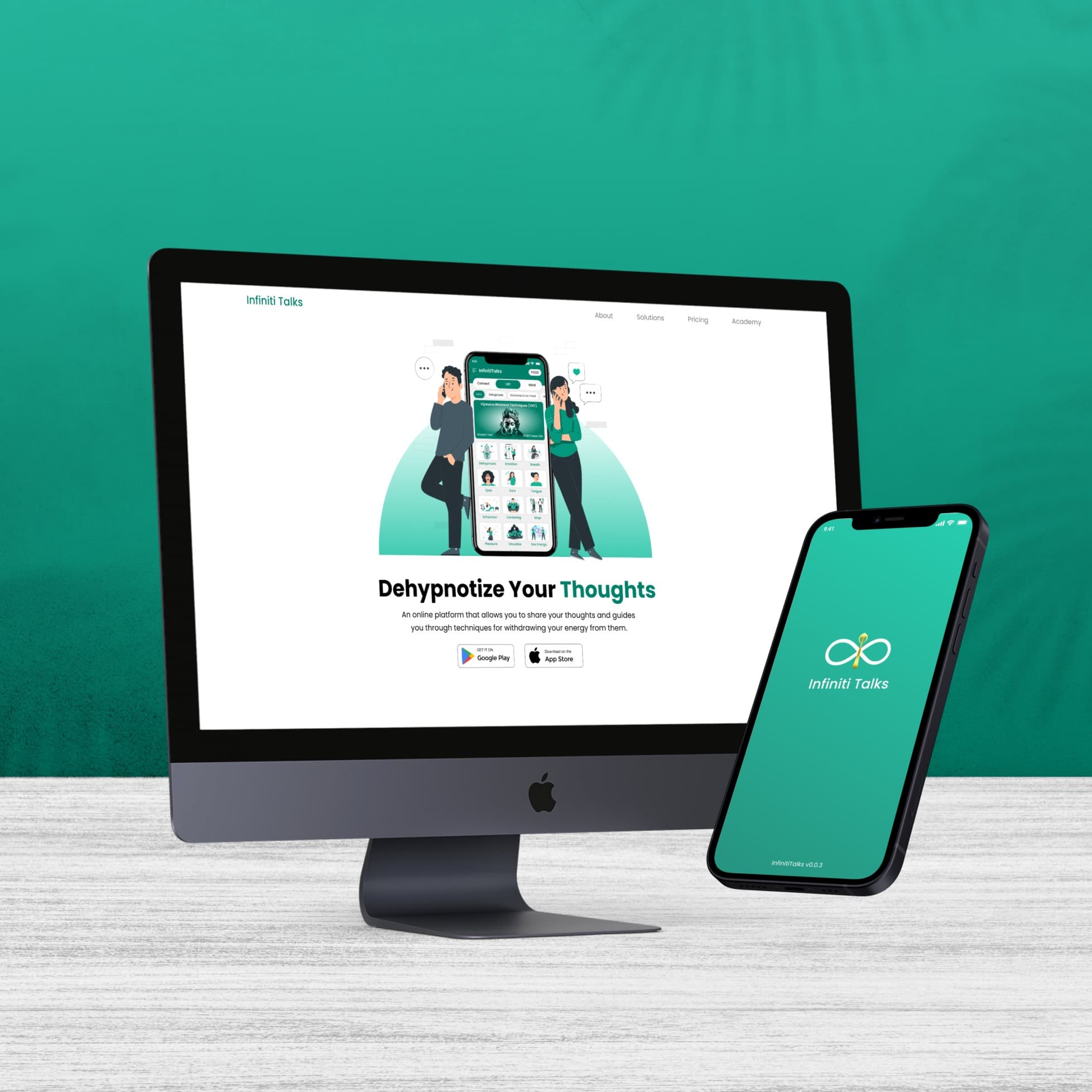 Infiniti Talks – UI/UX for Mental Wellness Platform